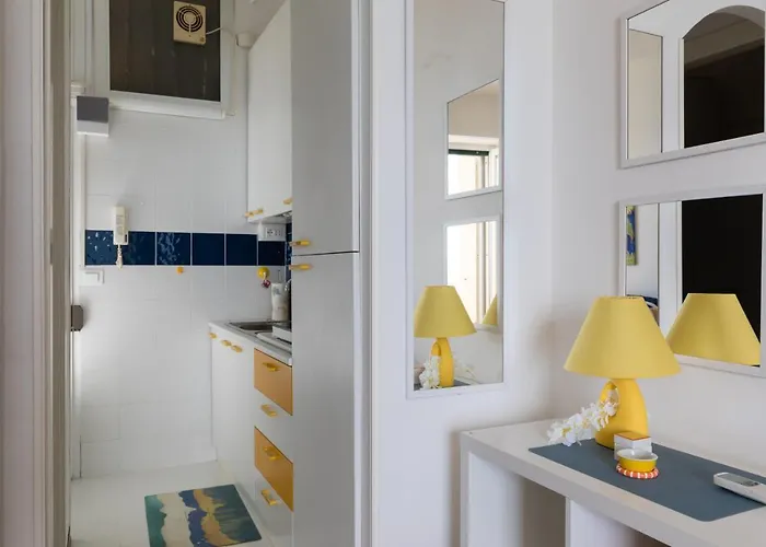 144 - Sunshine 9, Fronte E Vista Mare, 100metri 公寓 圣雷默